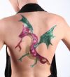 glitter large dragon tattoo